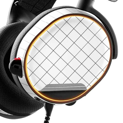 White Grid SteelSeries Arctis 3 Skin